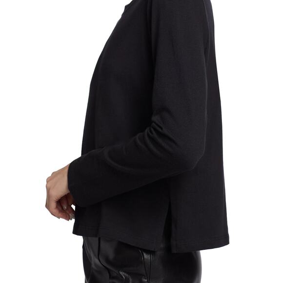 Leset Maya Cotton-Jersey Long Sleeve T-shirt - S - Black - Picture 6 of 7